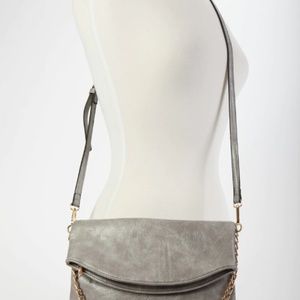 Monogrammable Flapover Crossbody with Chain